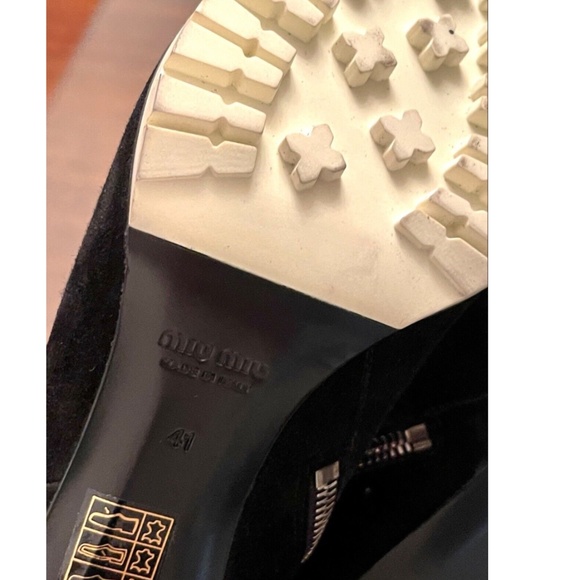 Miu Miu Suede Ankle Boots - Picture 4 of 6